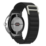Nylon Loop Black Connector Watch Band, For Google Pixel Watch 4 / 3 / 2 / 1 41mm
