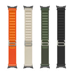 Nylon Loop Black Connector Watch Band, For Google Pixel Watch 4 / 3 / 2 / 1 41mm
