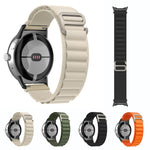 Nylon Loop Black Connector Watch Band, For Google Pixel Watch 4 / 3 / 2 / 1 41mm