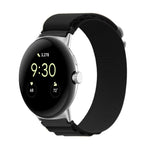 Nylon Loop Silver Connector Watch Band, For Google Pixel Watch 4 / 3 / 2 / 1 41mm