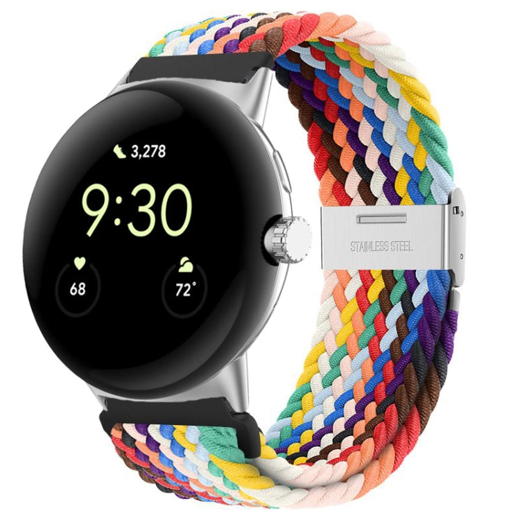 Metal Buckle Nylon Watch Band, For Google Pixel Watch 4 / 3 / 2 / 1 41mm