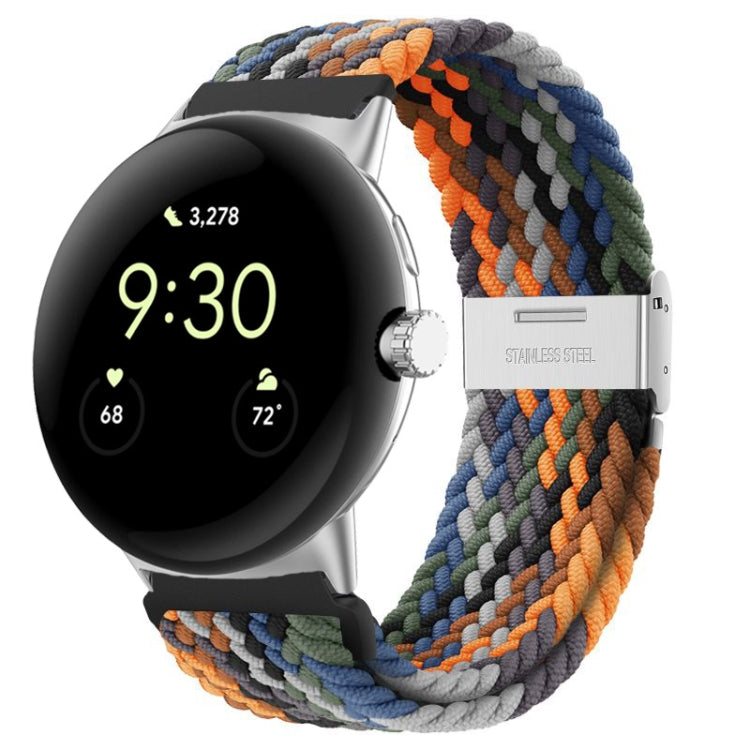 Metal Buckle Nylon Watch Band, For Google Pixel Watch 4 / 3 / 2 / 1 41mm