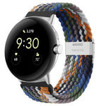Metal Buckle Nylon Watch Band, For Google Pixel Watch 4 / 3 / 2 / 1 41mm