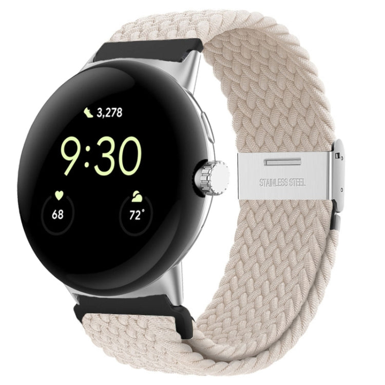 Metal Buckle Nylon Watch Band, For Google Pixel Watch 4 / 3 / 2 / 1 41mm