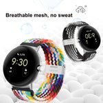Metal Buckle Nylon Watch Band, For Google Pixel Watch 4 / 3 / 2 / 1 41mm