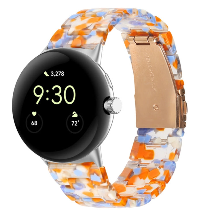 Three-beads Resin Watch Band, For Google Pixel Watch 4 / 3 / 2 / 1 41mm