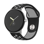 Two-color Reverse Buckle Silicone Watch Band, For Google Pixel Watch 4 / 3 / 2 / 1 41mm