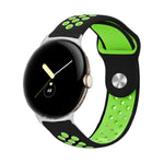 Two-color Reverse Buckle Silicone Watch Band, For Google Pixel Watch 4 / 3 / 2 / 1 41mm