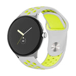 Two-color Reverse Buckle Silicone Watch Band, For Google Pixel Watch 4 / 3 / 2 / 1 41mm