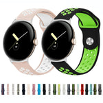 Two-color Reverse Buckle Silicone Watch Band, For Google Pixel Watch 4 / 3 / 2 / 1 41mm