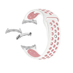 Two-color Reverse Buckle Silicone Watch Band, For Google Pixel Watch 4 / 3 / 2 / 1 41mm