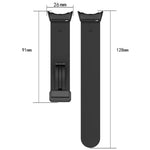 Two-color Folding Buckle Silicone Watch Band, For Google Pixel Watch 4 / 3 / 2 / 1 41mm