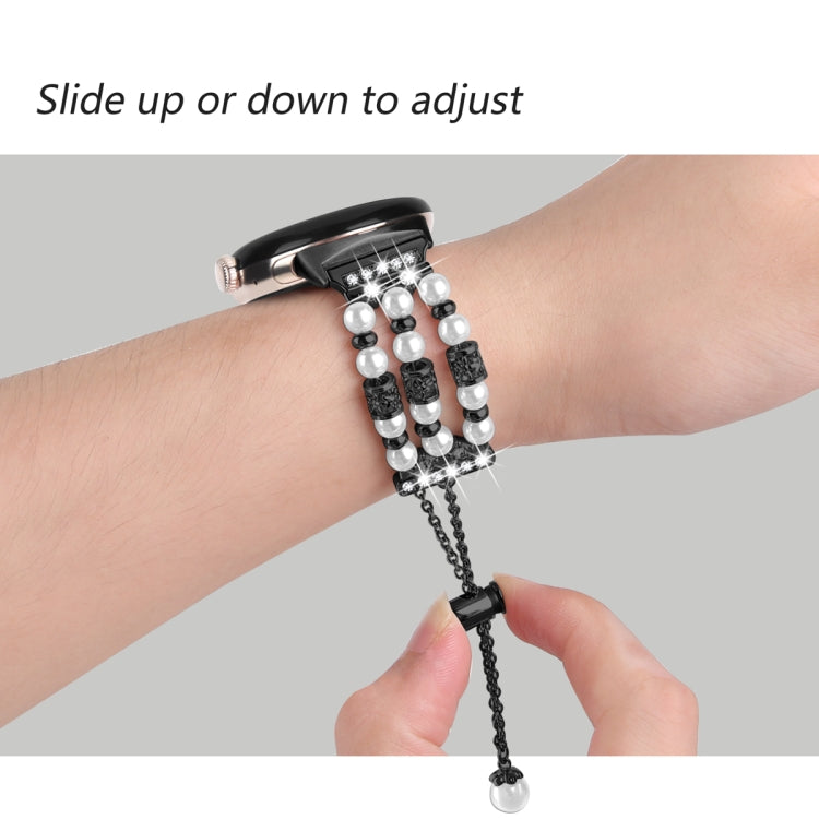 Pearl Half Bracelet Watch Band, For Google Pixel Watch 4 / 3 / 2 / 1 41mm