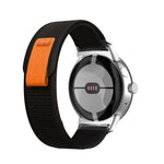 Bracelet de montre en nylon avec boucle argentée