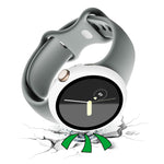 Frosted PC Frame Tempered Film Integrated Watch Protective Case, For Google Pixel Watch