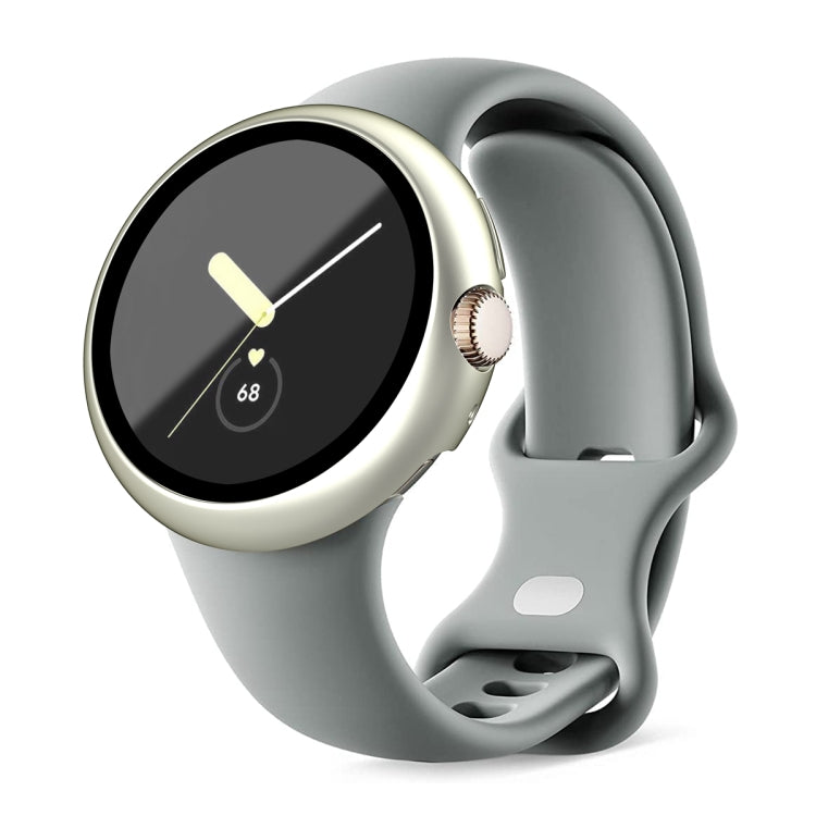 Frosted PC Frame Tempered Film Integrated Watch Protective Case, For Google Pixel Watch