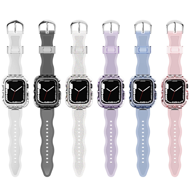 TPU Integrated Case Watch Band, For Apple Watch Series 9&8&7 41mm/SE2025&SE 2&6&SE&5&4 40mm, For Apple Watch Series 9&8&7 45mm/SE2025&SE 2&6&SE&5&4 44mm