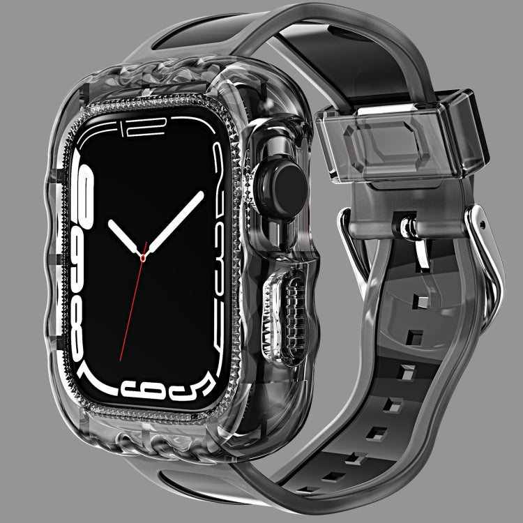 TPU Integrated Case Watch Band, For Apple Watch Series 9&8&7 41mm/SE2025&SE 2&6&SE&5&4 40mm, For Apple Watch Series 9&8&7 45mm/SE2025&SE 2&6&SE&5&4 44mm