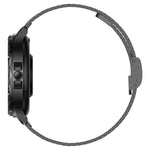 CF12 1.2 inch Waterproof Smart Steel Strap Wristband Support Heart Rate Monitoring / Blood Pressure Monitoring, CF12 Steel Strap (Black)