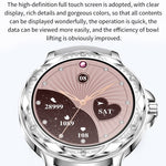 CF12 1.2 inch Waterproof Smart Steel Strap Wristband Support Heart Rate Monitoring / Blood Pressure Monitoring, CF12 Steel Strap (Black)