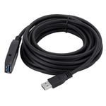 كابل تمديد USB 3.0 من ذكر إلى أنثى لنقل البيانات بسرعة فائقة، الطول: 10 م، 10 م