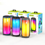 HOPESTAR P49 Tone Pulse RGB Light Waterproof Bluetooth Speaker, P49(Black), P49(Grey), P49(Blue)
