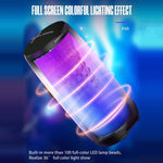 HOPESTAR P49 Tone Pulse RGB Light Waterproof Bluetooth Speaker, P49(Black), P49(Grey), P49(Blue)