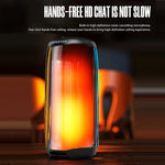 HOPESTAR P49 Tone Pulse RGB Light Waterproof Bluetooth Speaker, P49(Black), P49(Grey), P49(Blue)