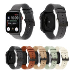 Cowhide Texture Leather Watchband, For Apple Watch Series 8&7 41mm / SE 2&6&SE&5&4 40mm / 3&2&1 38mm, For Apple Watch Series 7 45mm / 6 & SE & 5 & 4 44mm / 3 & 2 & 1 42mm, For Apple Watch Series 7 41mm / 6 & SE & 5 & 4 40mm / 3 & 2 & 1 38mm            ...