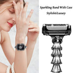 Full Diamond Crown Metal Watch Band, For Apple Watch Series 8&7 45mm / SE 2&6&SE&5&4 44mm, For Apple Watch Series 8&7 41mm / SE 2&6&SE&5&4 40mm