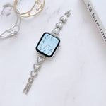 Metal Bracelet Watch Band, For Apple Watch Series 8&7 45mm / SE 2&6&SE&5&4 44mm, For Apple Watch Series 8&7 41mm / SE 2&6&SE&5&4 40mm