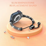 Full Diamond Metal Bracelet Watch Band, For Apple Watch Series 8&7 45mm / SE 2&6&SE&5&4 44mm, For Apple Watch Series 8&7 41mm / SE 2&6&SE&5&4 40mm