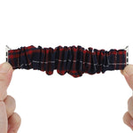 Plaid Flower Pattern Cloth Hair Ring Watchband, For Apple Watch Series 8&7 41mm / SE 2&6&SE&5&4 40mm / 3&2&1 38mm, For Apple Watch Ultra 49mm / Series 8&7 45mm / SE 2&6&SE&5&4 44mm / 3&2&1 42mm                                                           ...