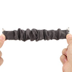 Cloth + Stainless Steel Hair Ring Watchband, For Apple Watch Series 7 41mm / 6 & SE & 5 & 4 40mm / 3 & 2 & 1 38mm, For Apple Watch Series 7 45mm / 6 & SE & 5 & 4 44mm / 3 & 2 & 1 42mm, For Apple Watch Series 8&7 41mm / SE 2&6&SE&5&4 40mm / 3&2&1 38mm  ...