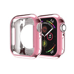 Plating TPU Round Hole Hollowing Protective Case, For Apple Watch Series 3 & 2 & 1 38mm, For Apple Watch Series 6 / 5 / 4 / SE 2025 / 2023 / 2022 44mm