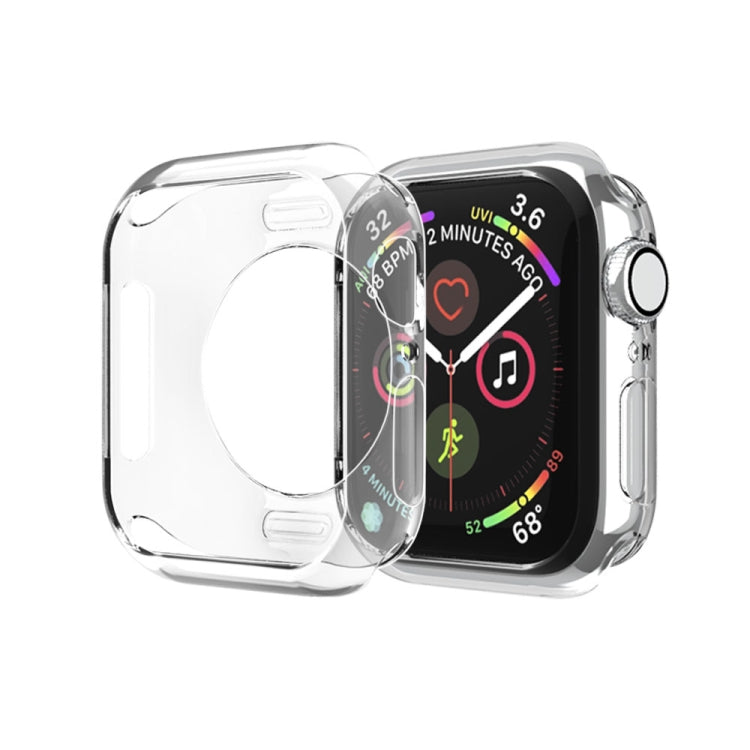 Plating TPU Round Hole Hollowing Protective Case, For Apple Watch Series 3 & 2 & 1 38mm, For Apple Watch Series 6 / 5 / 4 / SE 2025 / 2023 / 2022 44mm