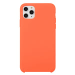 For iPhone 11 Solid Color Solid Silicone  Shockproof Case (Hibiscus Pink), For iPhone 11 Pro Max