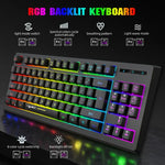 HXSJ L100 87 Keys RGB Backlit Film 2.4G Wireless Keyboard