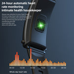 K50+ 0.96 inch Leather Band Earphone Detachable Life Waterproof Smart Watch Support Bluetooth Call, Leather Band (Black)