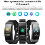 K50+ 0.96 inch Leather Band Earphone Detachable Life Waterproof Smart Watch Support Bluetooth Call, Leather Band (Black)