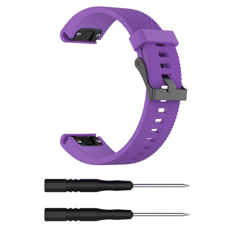 For Garmin Fenix 5S (20mm) Silicone Replacement Wrist Strap Watchband