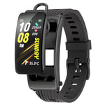Montre connectée K20 avec bracelet en silicone de 1,14 pouce, oreillettes détachables, étanche et compatible avec les appels Bluetooth.