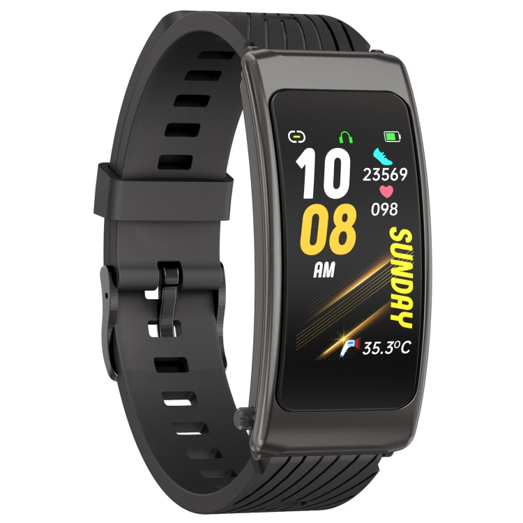 Montre connectée K20 avec bracelet en silicone de 1,14 pouce, oreillettes détachables, étanche et compatible avec les appels Bluetooth.