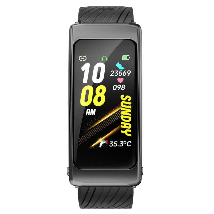 Montre connectée K20 avec bracelet en silicone de 1,14 pouce, oreillettes détachables, étanche et compatible avec les appels Bluetooth.