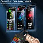 Montre connectée K20 avec bracelet en silicone de 1,14 pouce, oreillettes détachables, étanche et compatible avec les appels Bluetooth.