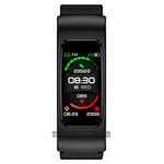 K60 1.08 inch Steel Band Earphone Detachable Life Waterproof Smart Watch Support Bluetooth Call, Steel Band (Black)