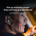 K60 1.08 inch Steel Band Earphone Detachable Life Waterproof Smart Watch Support Bluetooth Call, Steel Band (Black)