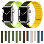 Smart Magnetic Silicone Watch Band, For Apple Watch Series 8&7 41mm, For Apple Watch Series 8&7 45mm