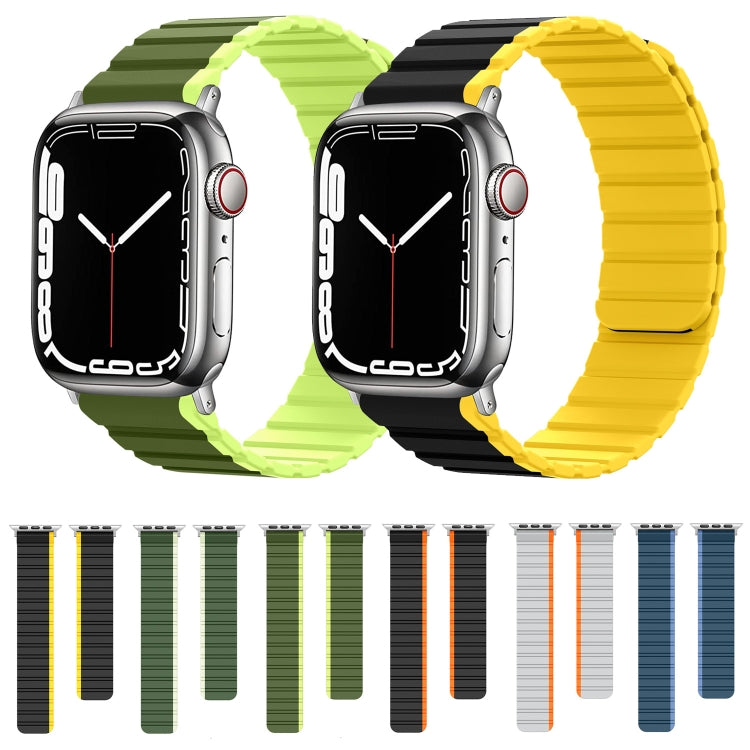 Smart Magnetic Silicone Watch Band, For Apple Watch Series 8&7 41mm, For Apple Watch Series 8&7 45mm