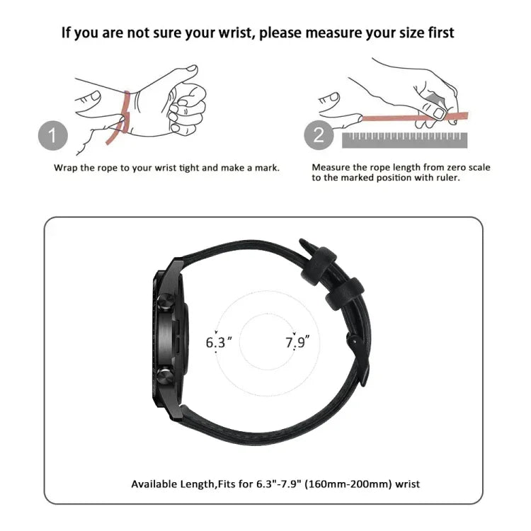 سوار ساعة من الجلد الطبيعي مشمع بالزيت، لساعات Amazfit GTR 47 مم / Pace / Stratos، لساعات Amazfit 2 Stratos، لساعات Ticwatch Pro / E2 / S2، لساعات Pebble الجيل الأول، لساعات Pebble Time